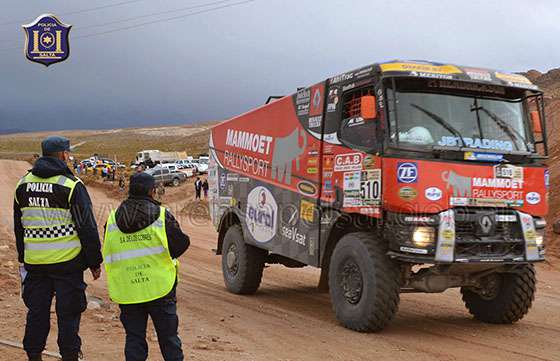 Intensa cobertura de seguridad para el Rally Dakar