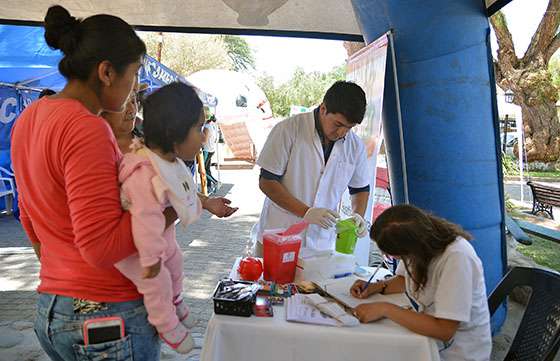 Exitoso operativo de refuerzo sanitario en el Centro de Atención Ciudadana de Seclantás
