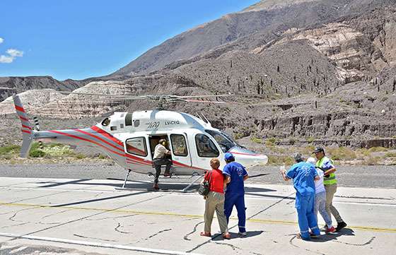 Exitoso operativo de asistencia sanitaria por el alud en la ruta nacional 51