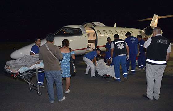 Una embarazada salteña fue trasladada desde Iquique en el avión sanitario