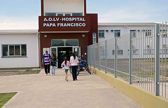 Registro de donantes de médula ósea y colecta de sangre en el hospital Papa Francisco