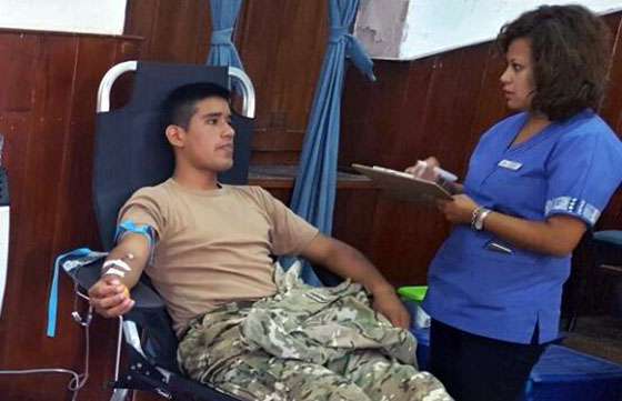 Jornadas de colecta de sangre en el Ejército