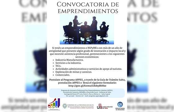 Convocatoria a emprendedores y estudiantes para una nueva edición del Programa APPES