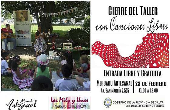 Taller de Poesías y Canciones en el Mercado Artesanal