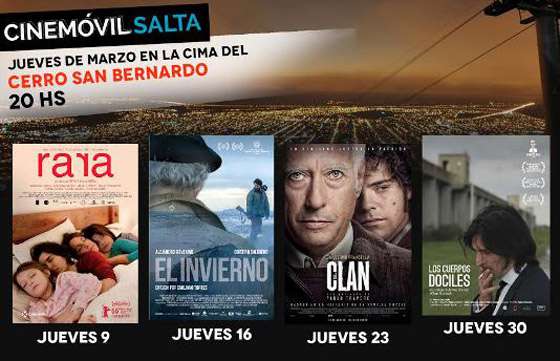 Programa del Cine Móvil durante marzo en el Mirador del Cerro