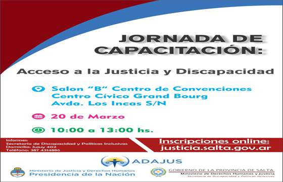 Jornada de Acceso a la Justicia y Discapacidad
