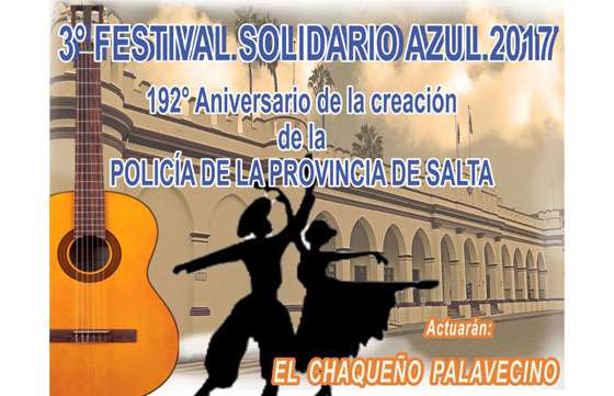 Junto al Chaqueño se realizará el Tercer Festival Solidario Azul