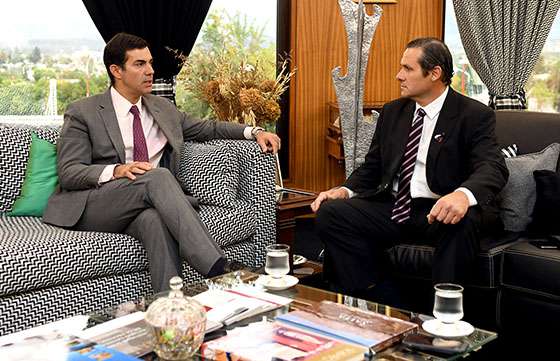 El gobernador Urtubey recibió al intendente de Dolores