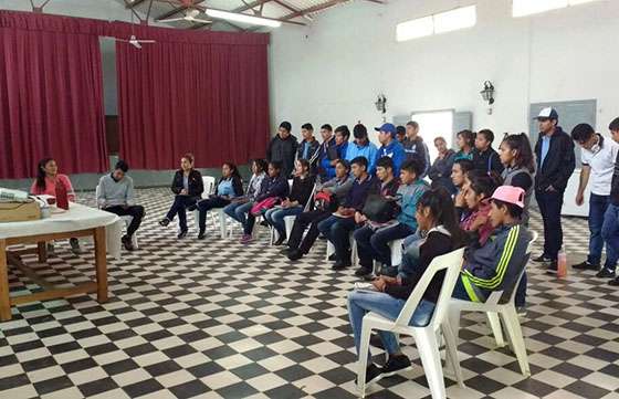 En Guachipas ​los jóvenes ​debatieron  ​sobre derechos humanos y relaciones saludables