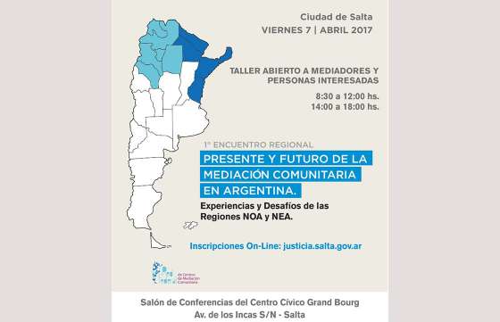 Salta será sede del primer encuentro regional de mediación