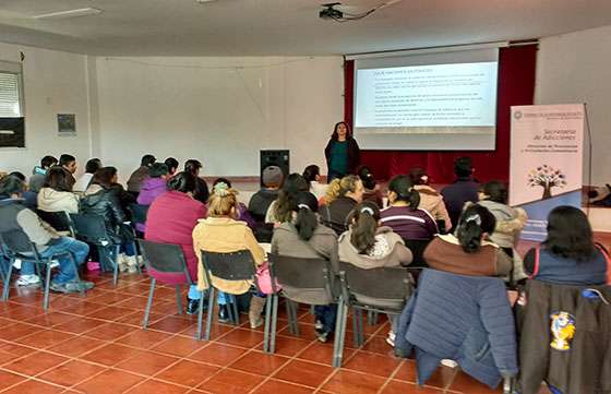 Docentes del departamento Los Andes se capacitaron en prevención de adicciones