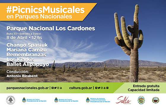 Se realizará en Salta el encuentro “Picnics Musicales en Parques Nacionales”