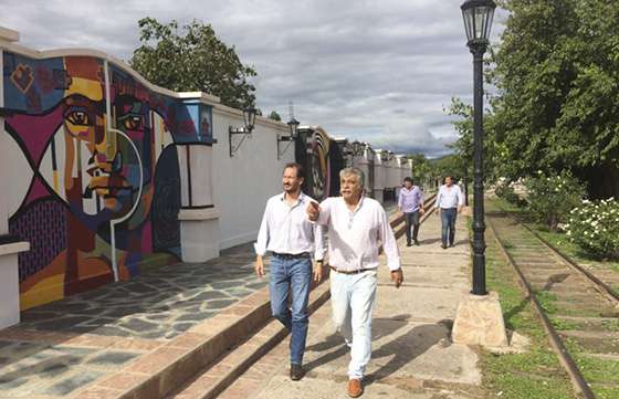 Autoridades provinciales y municipales supervisaron obras en Campo Santo