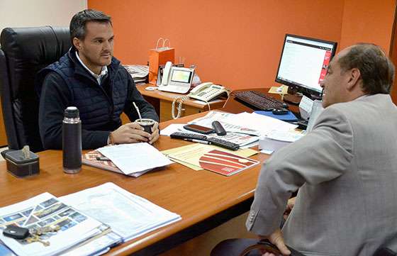 Reunión del ministro Rodríguez con el presidente del Concejo Deliberante capitalino