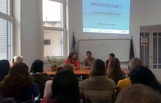 Exitosa ejecución en Salta del Proyecto FESP durante el año 2016