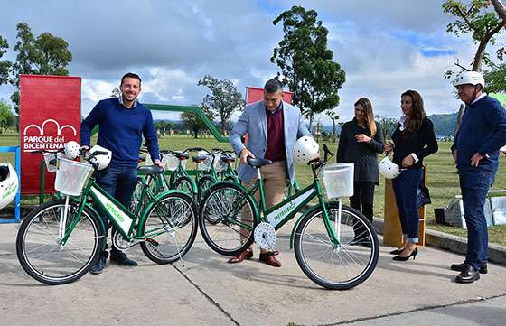 MetroBici se instaló en el Parque Bicentenario