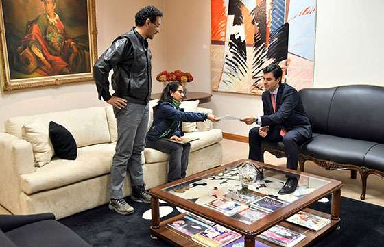 El Gobernador recibió a representantes del PO