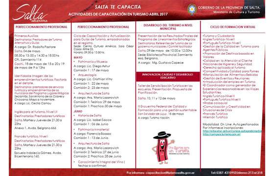 Continúan las capacitaciones gratuitas al sector turístico