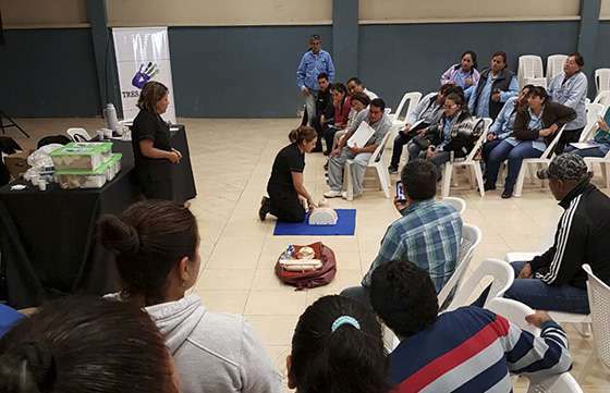 El equipo de salud de El Galpón se capacitó en reanimación cardio-pulmonar