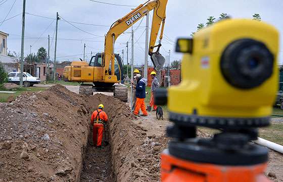 Avanzan las obras de red cloacal y conexión domiciliaria para Atocha