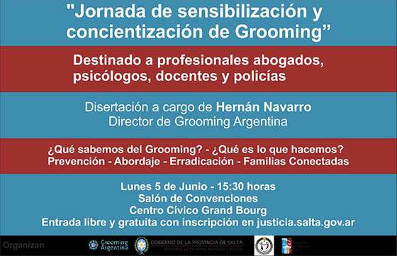 Jornada de sensibilización y concientización sobre Grooming