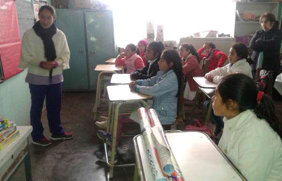 Operativo de asistencia sanitaria en la escuela de San Antonio de Padua