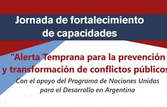 Jornada de capacitación sobre alerta temprana para la prevención de conflictos públicos