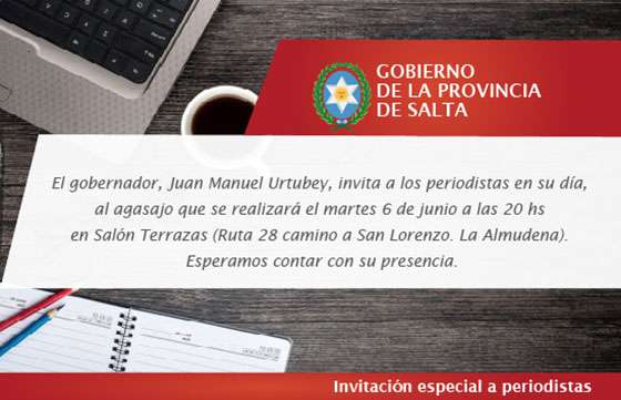 El Gobierno ofrecerá un agasajo por el Día del Periodista