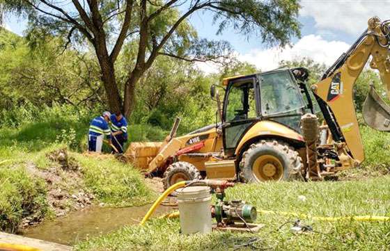 Aguas del Norte realizó tareas de mantenimiento en el sistema de San Lorenzo
