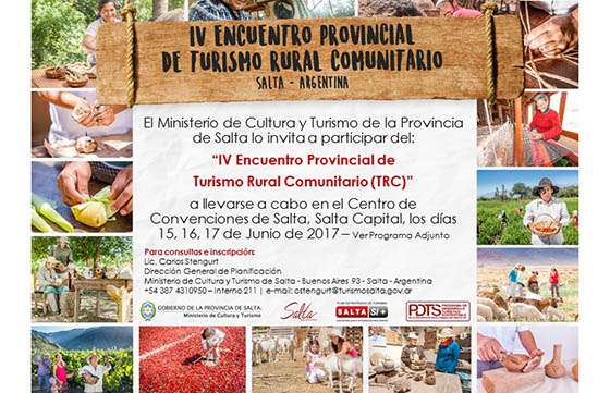 Comienza hoy en Salta el Encuentro Provincial de Turismo Rural Comunitario