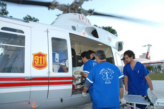 Un bebé prematuro fue asistido en vuelo sanitario desde Cafayate a Salta