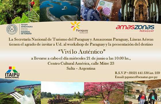 Paraguay promocionará sus atractivos turísticos hoy en Salta