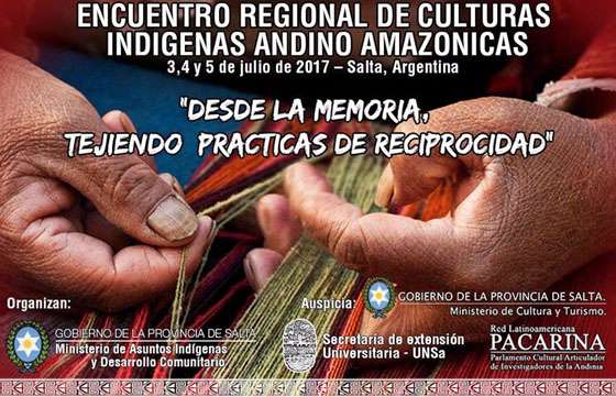 Lanzarán hoy el encuentro regional de culturas indígenas andino - amazónicas