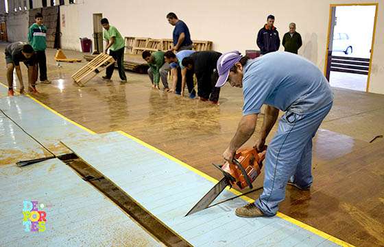 El estadio Delmi tendrá nuevo piso parquet y otras mejoras