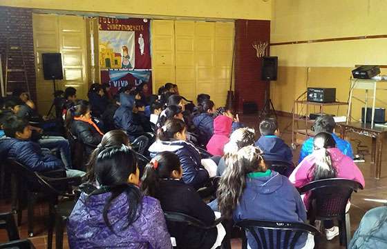 Seguridad concientizó a estudiantes sobre violencia escolar