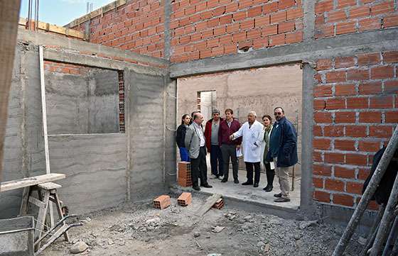 Verificaron avances de obras en centros de salud de la zona norte