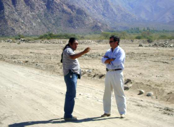 En Cafayate supervisaron obras en el loteo Finca El Socorro