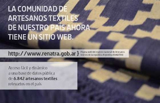 Nueva página web del Registro Nacional de Artesanos Textiles argentinos