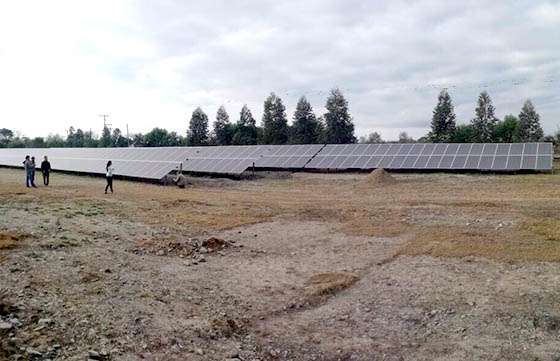 Avanza una planta fotovoltaica en el marco de la ley de Balance Neto