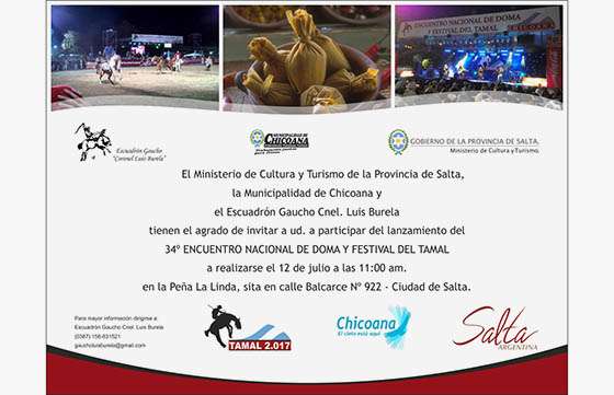 Presentarán una nueva edición del Encuentro Nacional de Doma y Festival del Tamal