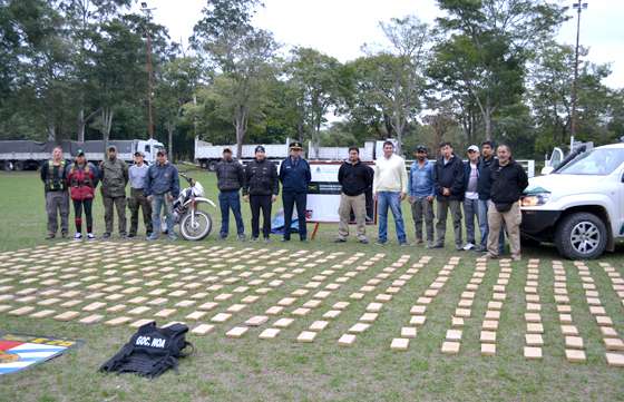 Fuerzas federales y la Policía de Salta incautaron 400 kilos de marihuana
