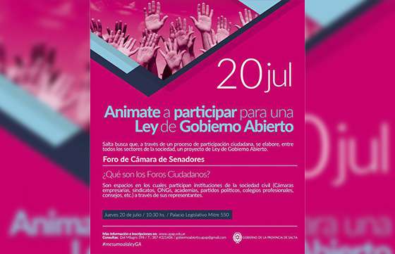 Senadores provinciales participarán en los debates para el proyecto de Gobierno Abierto