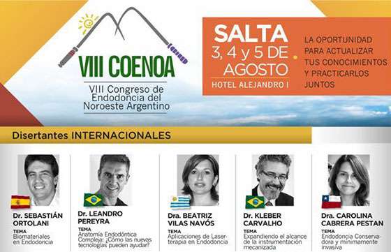 Se realiza desde hoy en Salta el VIII Congreso de Endodoncia del NOA