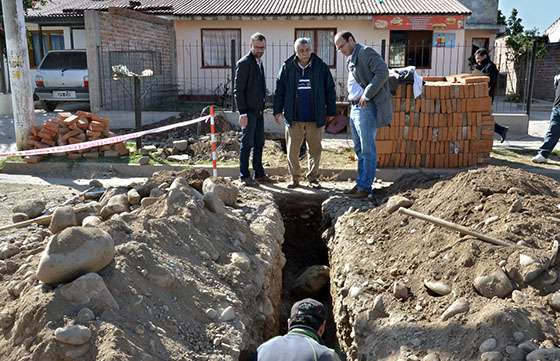 En Campo Santo avanzan obras de cloaca del plan Conectate