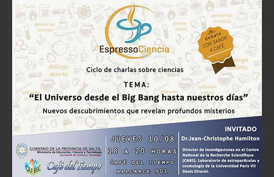 Se realizará una nueva edición del café científico sobre cosmología