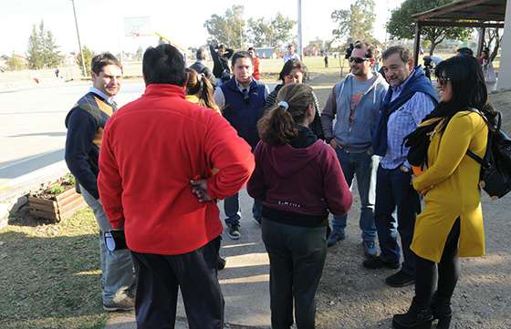 El Vicegobernador recorrió las instalaciones del Club Grand Bourg