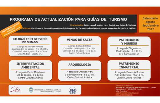 Continúa el ciclo de capacitación y actualización para guías de turismo