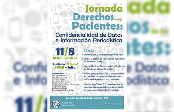 Jornada sobre información periodística y derechos de los pacientes en el hospital Materno Infantil