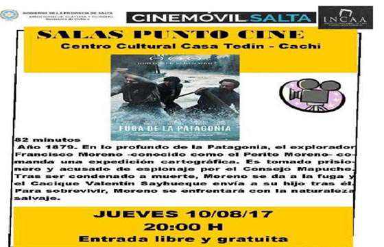 El Cine Móvil en el Centro Cultural de Cachi