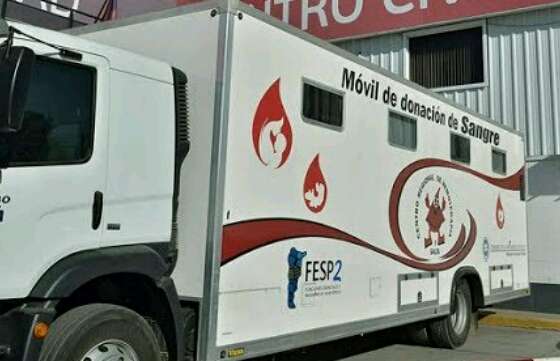 Se realiza una colecta de sangre en la Escuela de Cadetes de la Policía